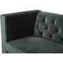 Voir la diapositive 4 : Habitat et Jardin Canapé fixe en velours  Bruce  - 196 x 76 x 82 cm - 3 places - Vert foncé