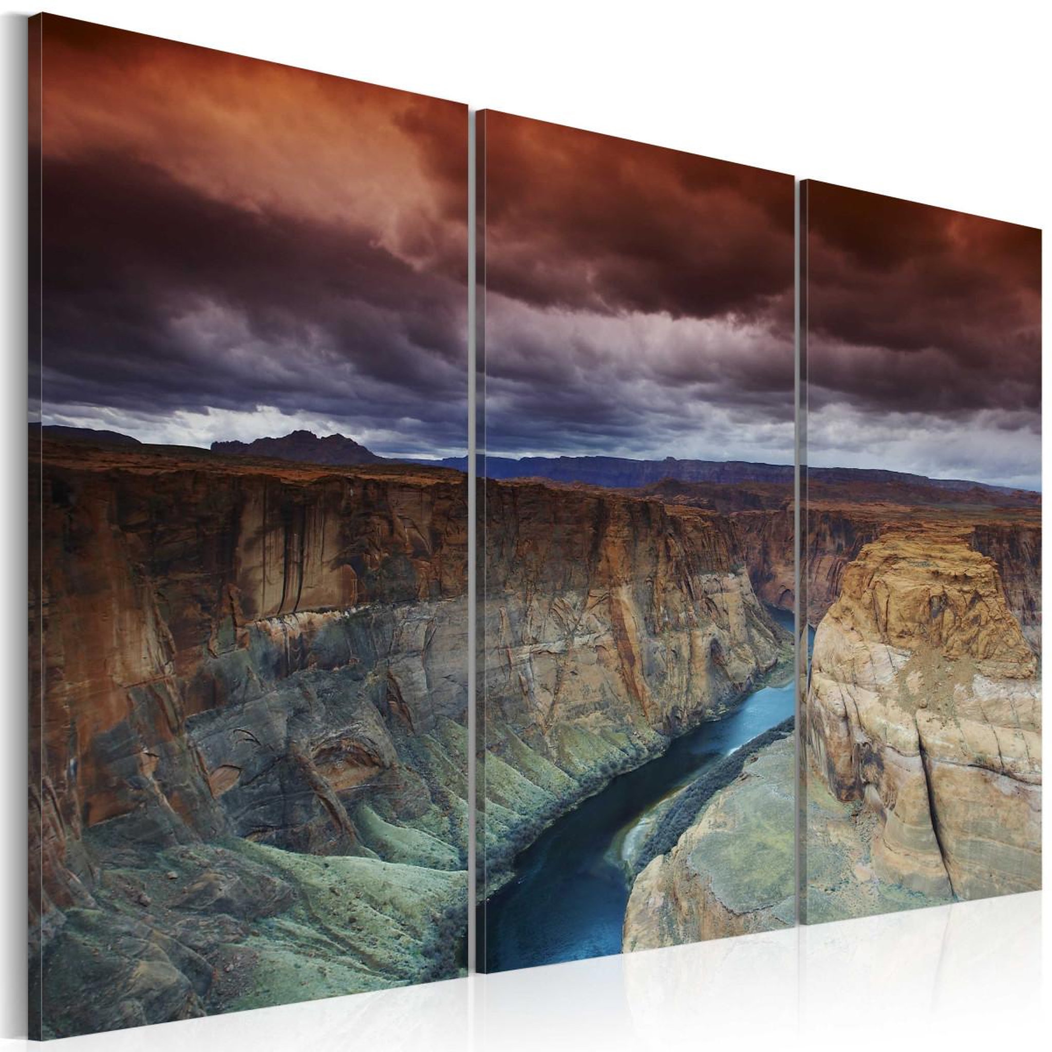 Paris Prix Tableau imprimé  nuages au dessus du grand canyon. Coloris disponibles : Multicolore