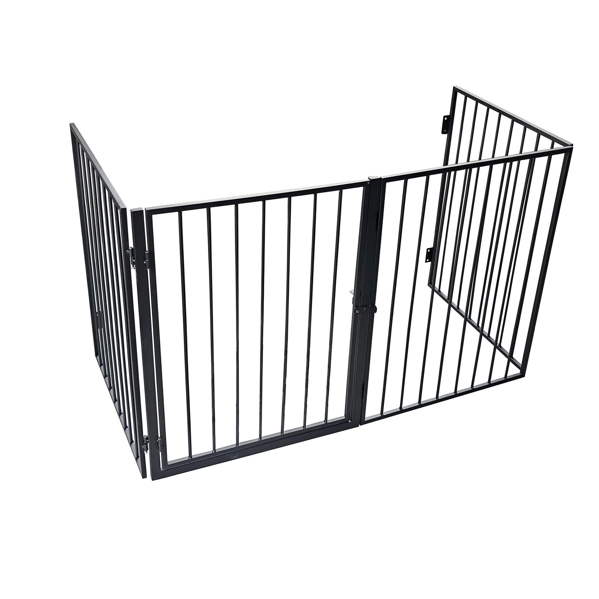 Voir la diapositive 1 : WERKAPRO Barrière de protection en métal werka pro 4 panneaux  240cm