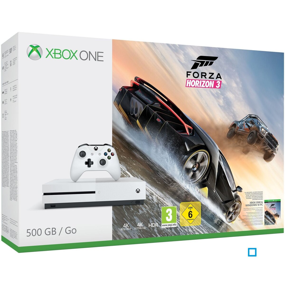 Console Xbox One S 500Go + Forza Horizon 3