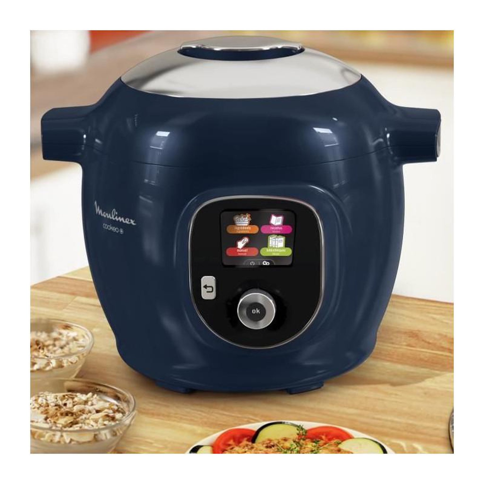 Voir la diapositive 4 : MOULINEX Moulinex Cookeo Multicuiseur intelligent 6L, Haute pression, 150 recettes intégrées, Intuitif, Application dédiée, Louche YY