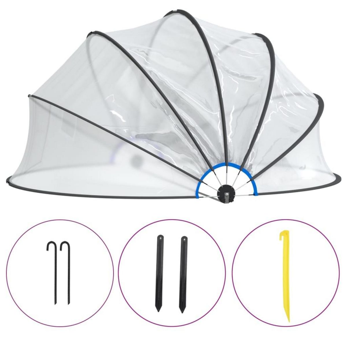 VIDAXL Dome de piscine 500x250 cm