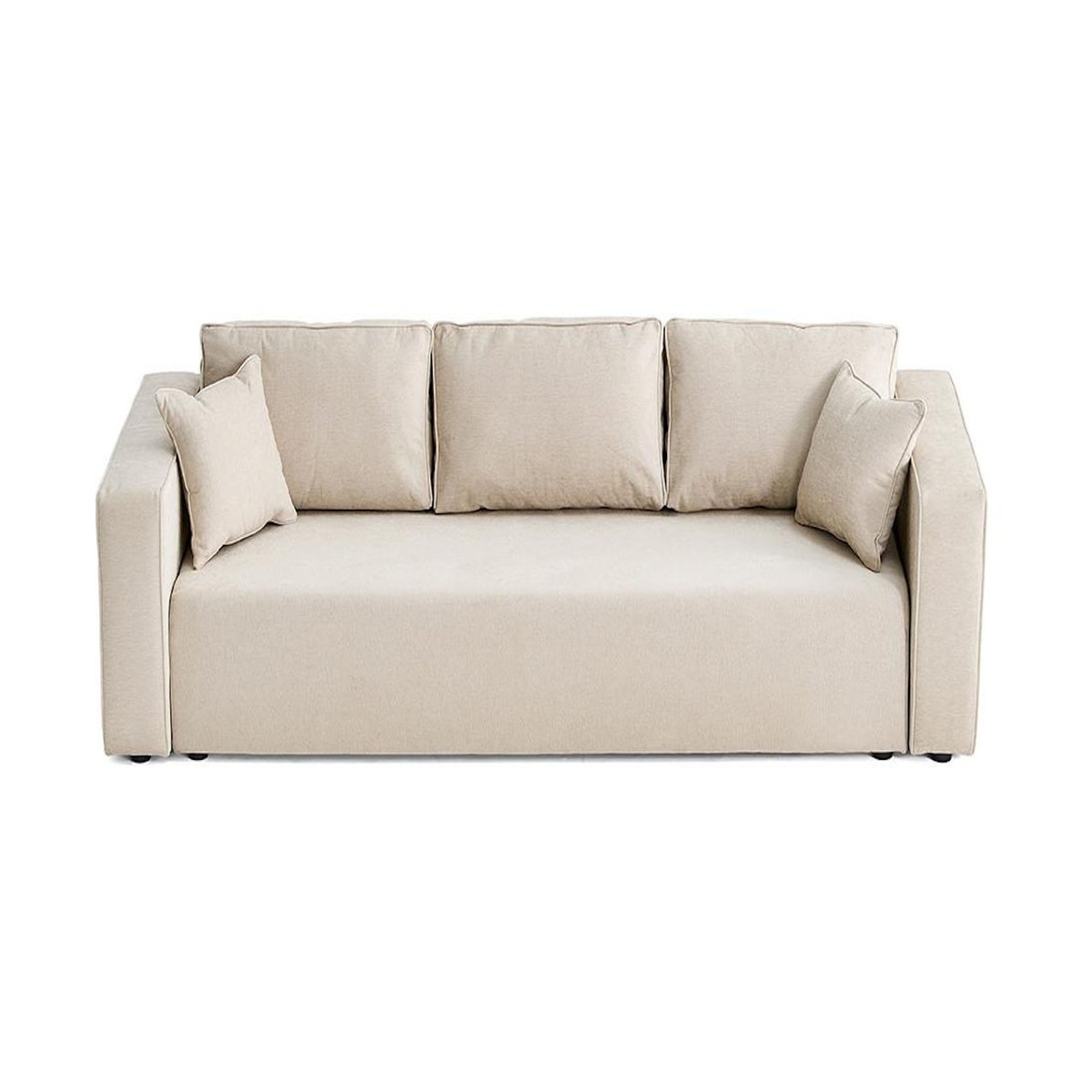 BEST MOBILIER Topaze - canapé 3 places - convertible avec coffre - en tissu