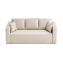 Voir la diapositive 1 : BEST MOBILIER Topaze - canapé 3 places - convertible avec coffre - en tissu
