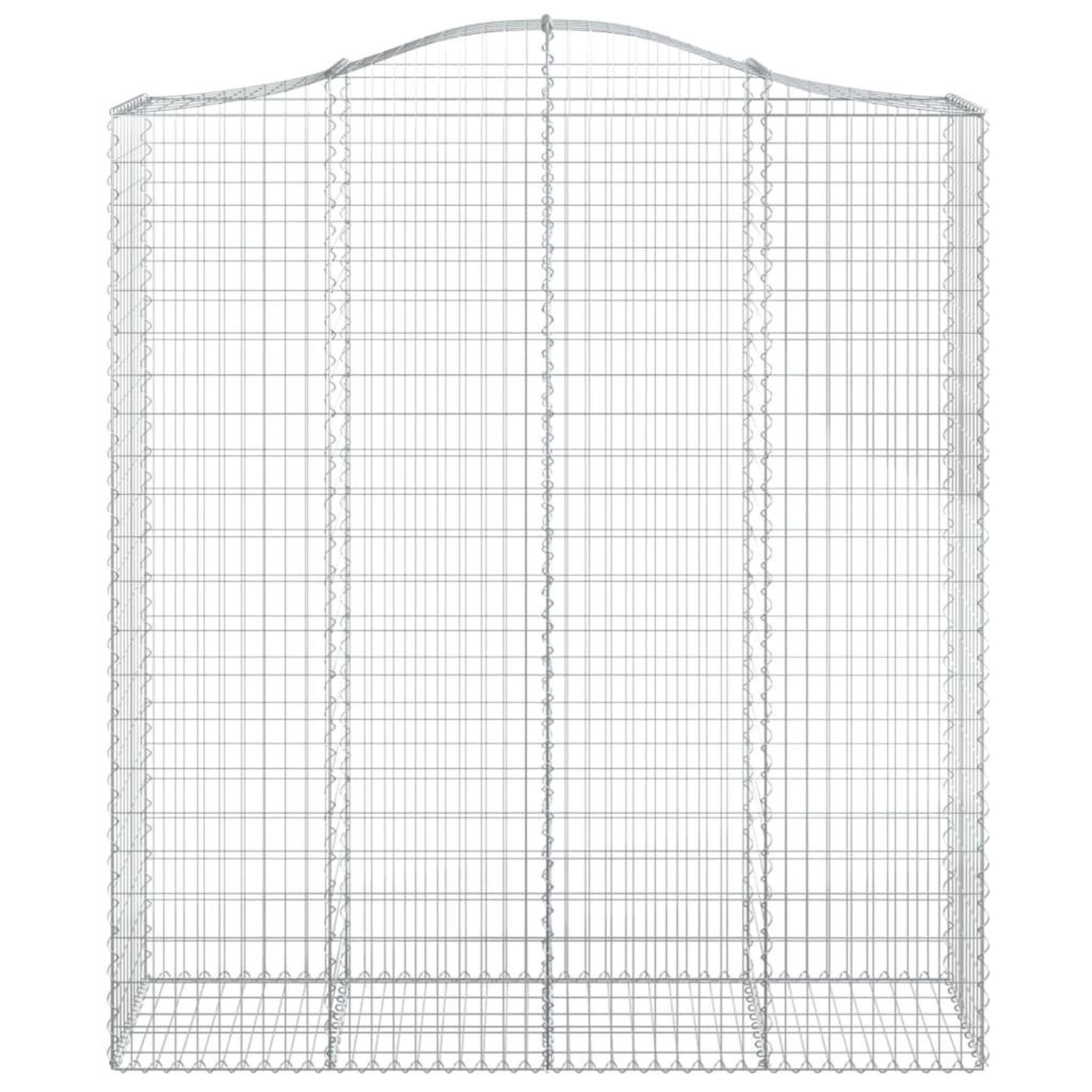 Voir la diapositive 4 : VIDAXL Paniers a gabions arques 6 pcs 200x50x220/240 cm Fer galvanise