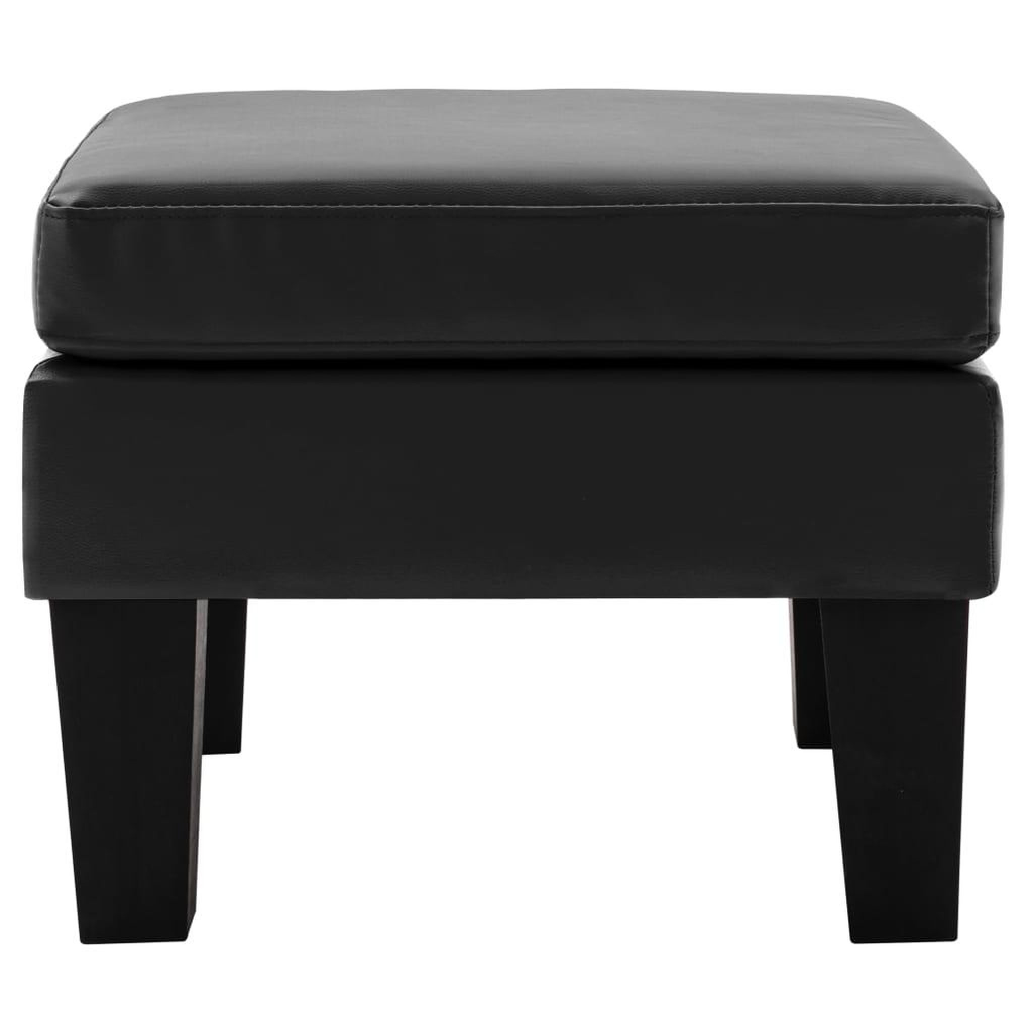 Voir la diapositive 2 : VIDAXL Repose-pied Noir Similicuir