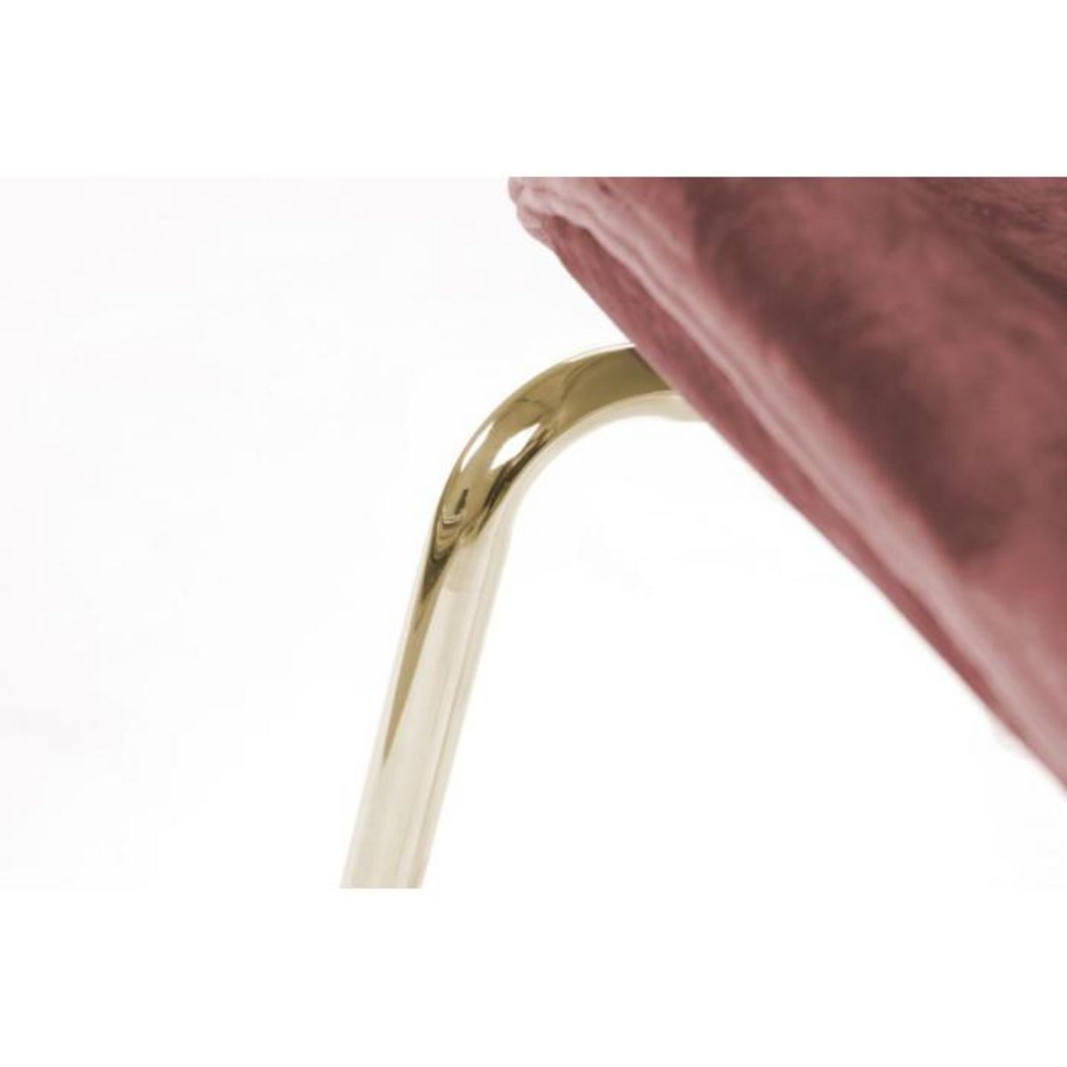 Paris Prix Lot de 2 Chaises Design  Charlize  90cm Rose & Or