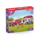 Schleich Grand voyage équestre en voiture et remorque 
