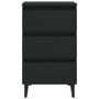 Voir la diapositive 4 : VIDAXL Table de chevet avec pieds en metal noir 40x35x69 cm