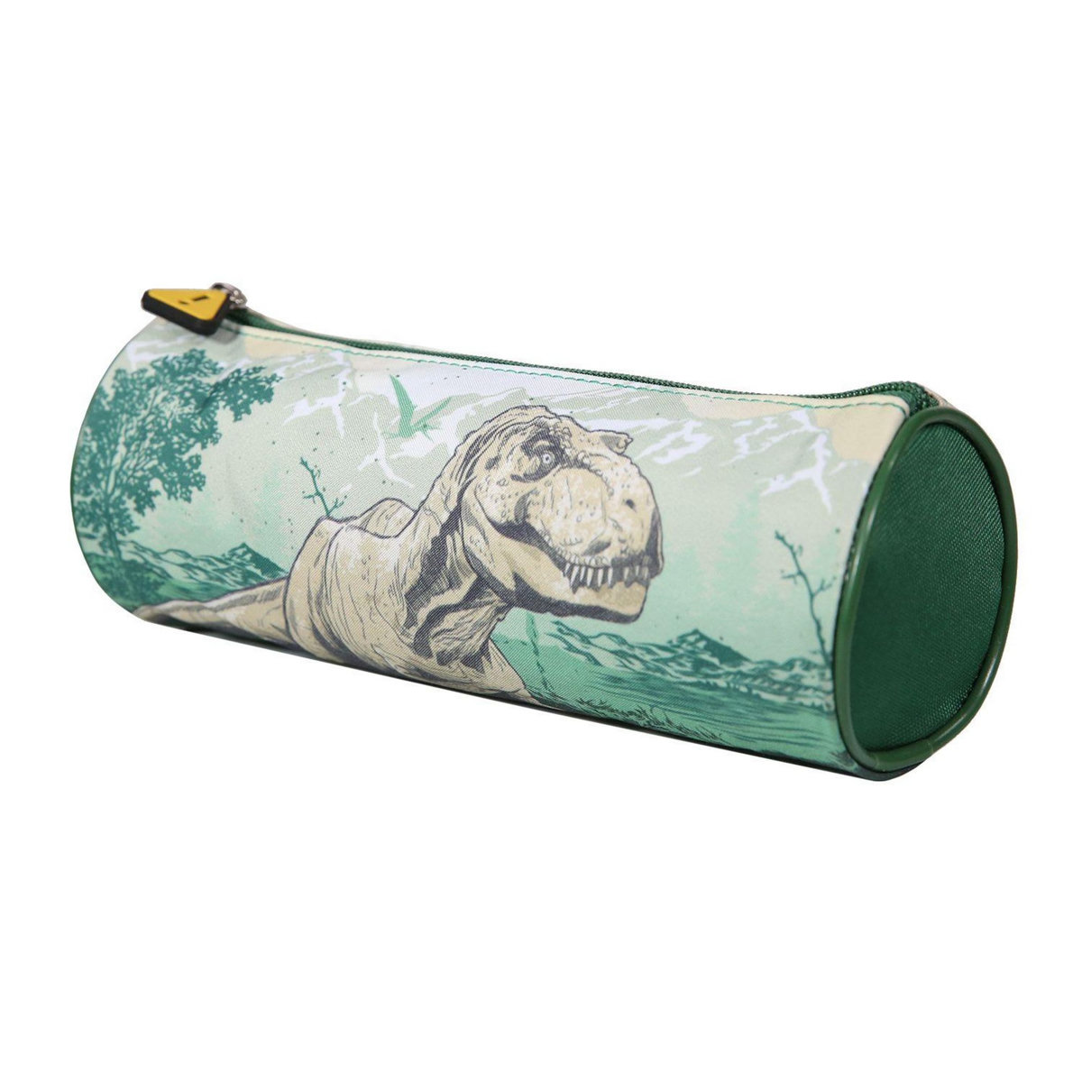 Bagtrotter BAGTROTTER Trousse scolaire ronde Jurassic World Verte Dinosaure