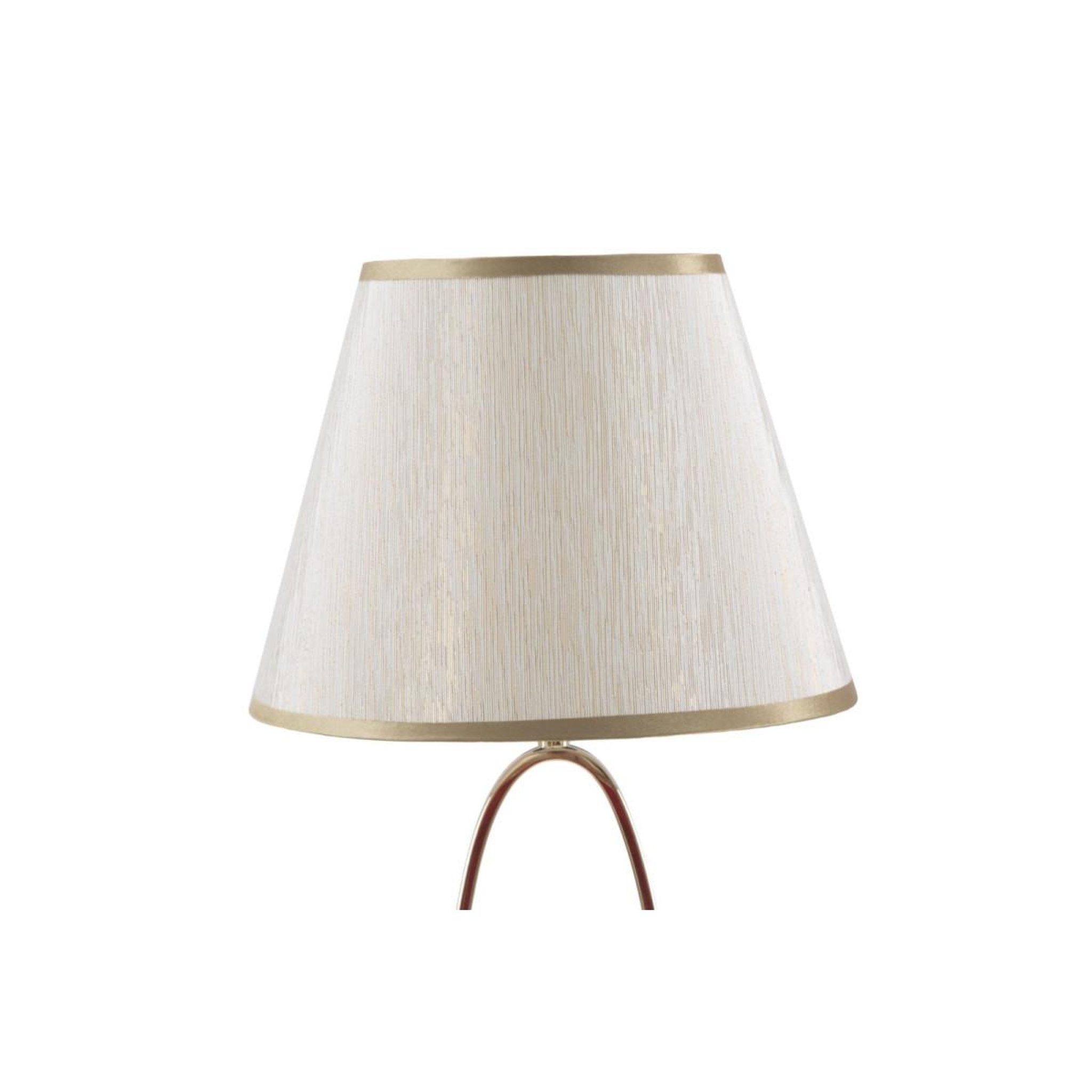 Voir la diapositive 2 : Paris Prix Lampe à poser en métal  flush  47cm crème & or