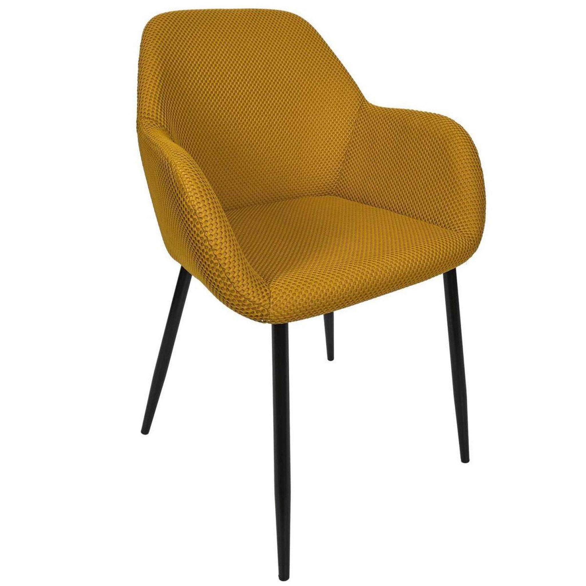 Voir la diapositive 2 : The Home Deco Factory Lot de 2 chaises fauteuil  atome  85cm jaune
