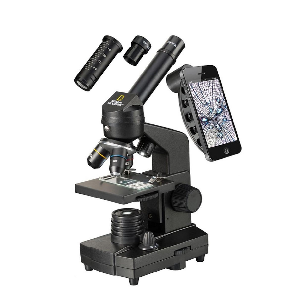 Bresser Microscope 40-1280x  Nat Geo + support smartphone