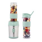 HKOENIG Mini blender - SMOO18 - 300 W - 570 mL - Vert pastel - 2 gourdes incluses