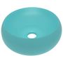 Voir la diapositive 2 : VIDAXL Lavabo rond de luxe Vert clair mat 40x15 cm Ceramique