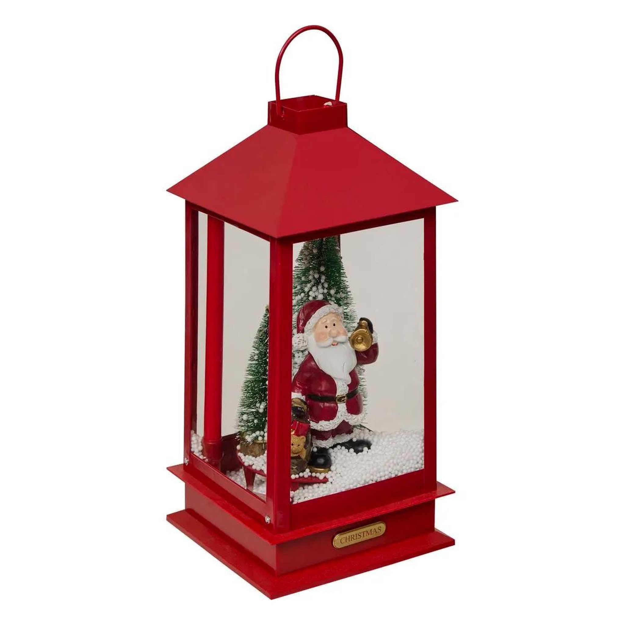 FEERIC LIGHT & CHRISTMAS Décoration lumineuse  lanterne  38cm rouge
