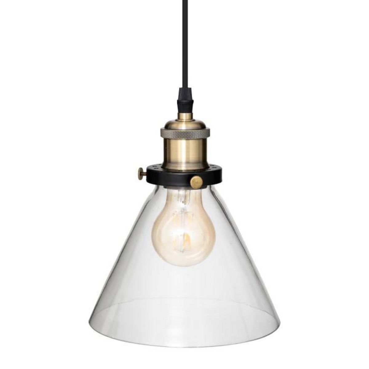 ATMOSPHERA Lampe Suspension 4 Têtes  Alak  80cm Noir