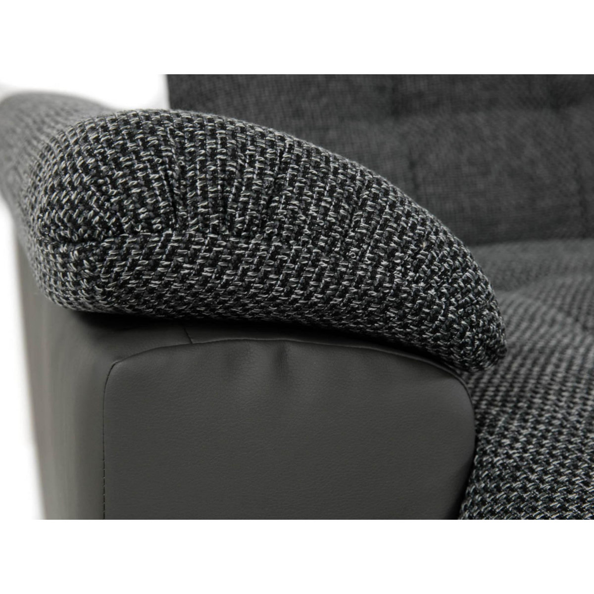 BEST MOBILIER Chuck - canapé panoramique xxl - convertible avec coffre - 7 places - droit