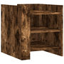Voir la diapositive 2 : VIDAXL Table de chevet chene fume 45x50x50 cm bois d'ingenierie