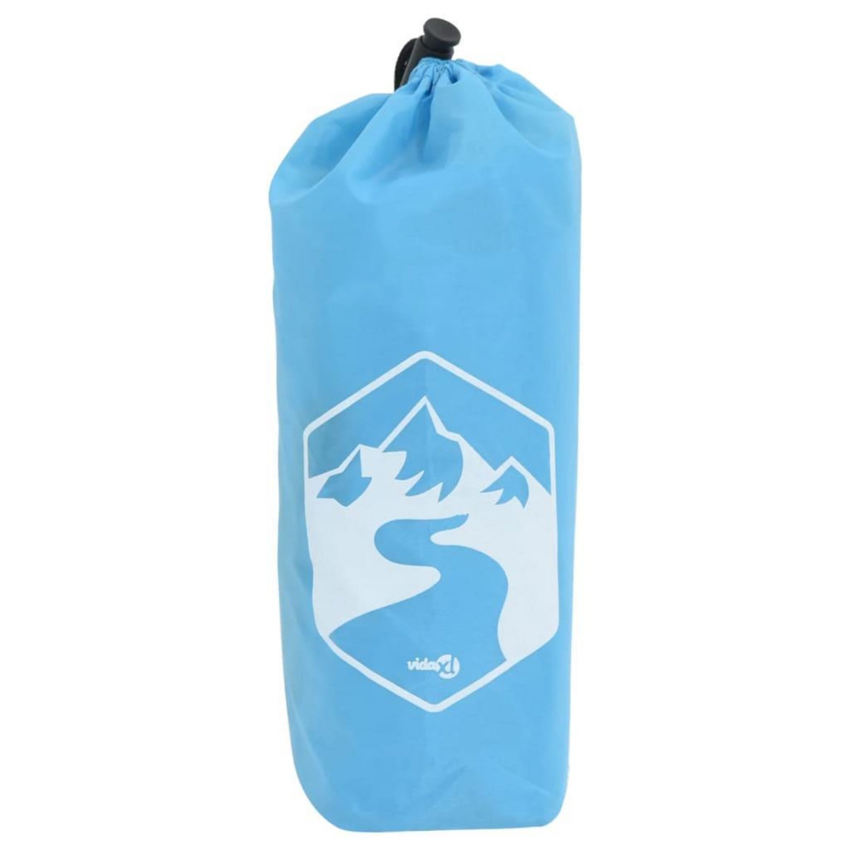 VIDAXL Poncho de pluie avec capuche design 2 en 1 bleu 223x145 cm