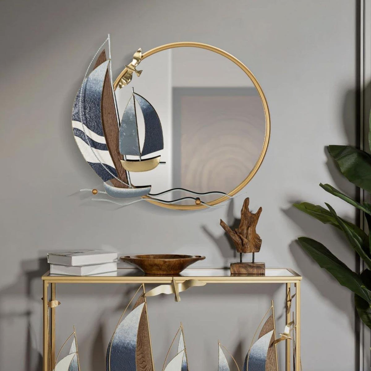 Paris Prix Miroir Mural Déco  Voile  71cm Multicolore