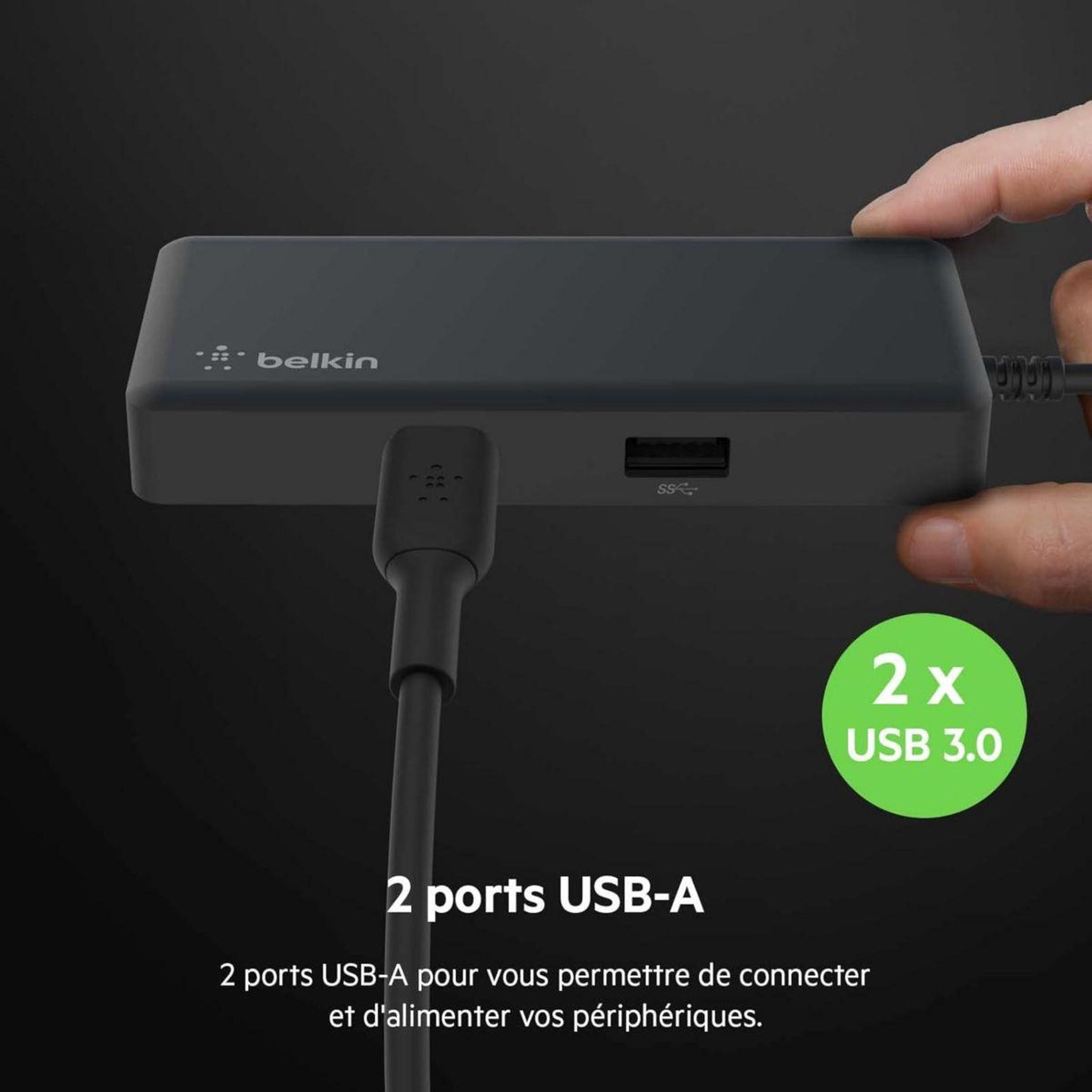 Voir la diapositive 4 : Belkin Station d'accueil usb-c multiport 5-en-1
