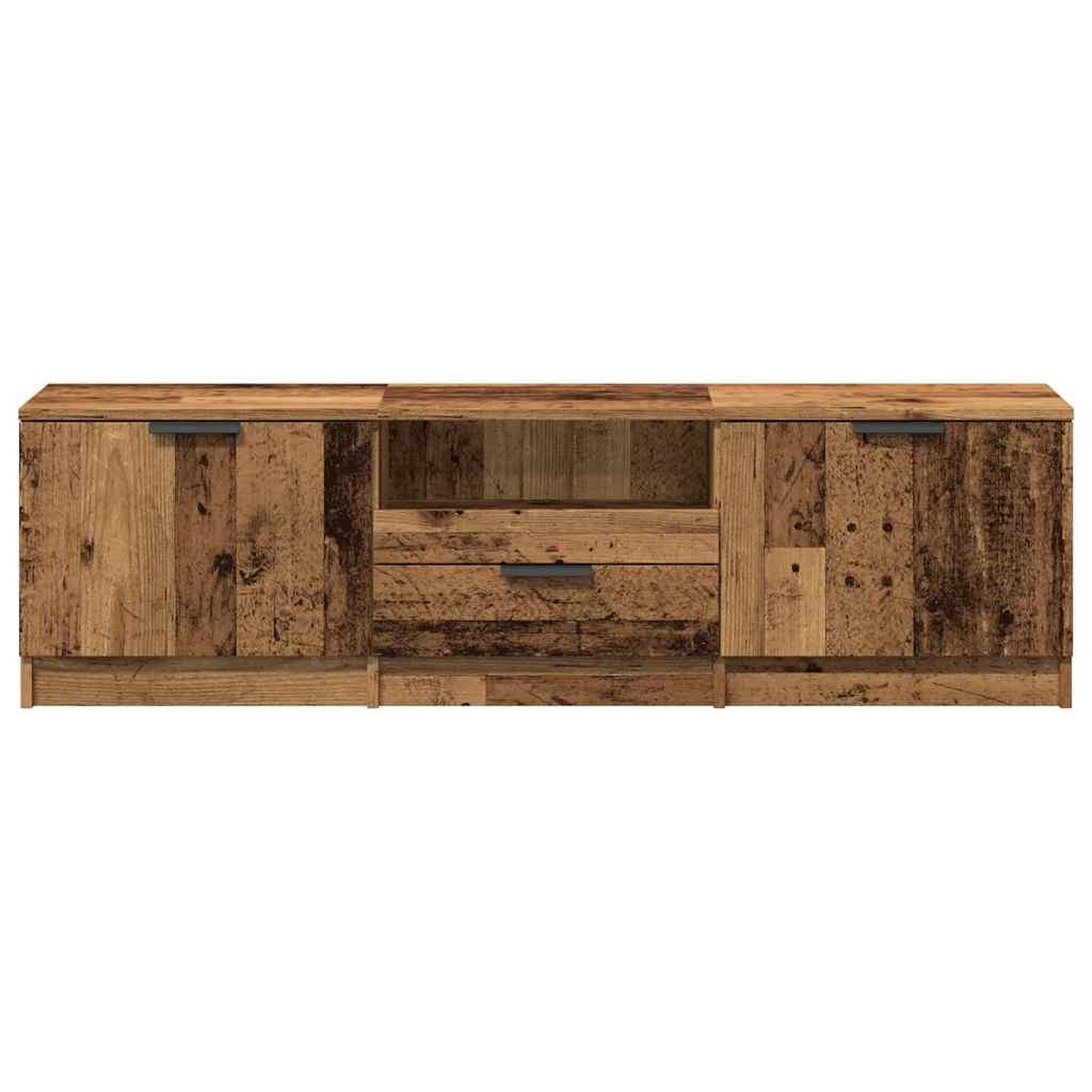 Voir la diapositive 4 : VIDAXL Meuble TV vieux bois 140x35x40 cm bois d'ingenierie