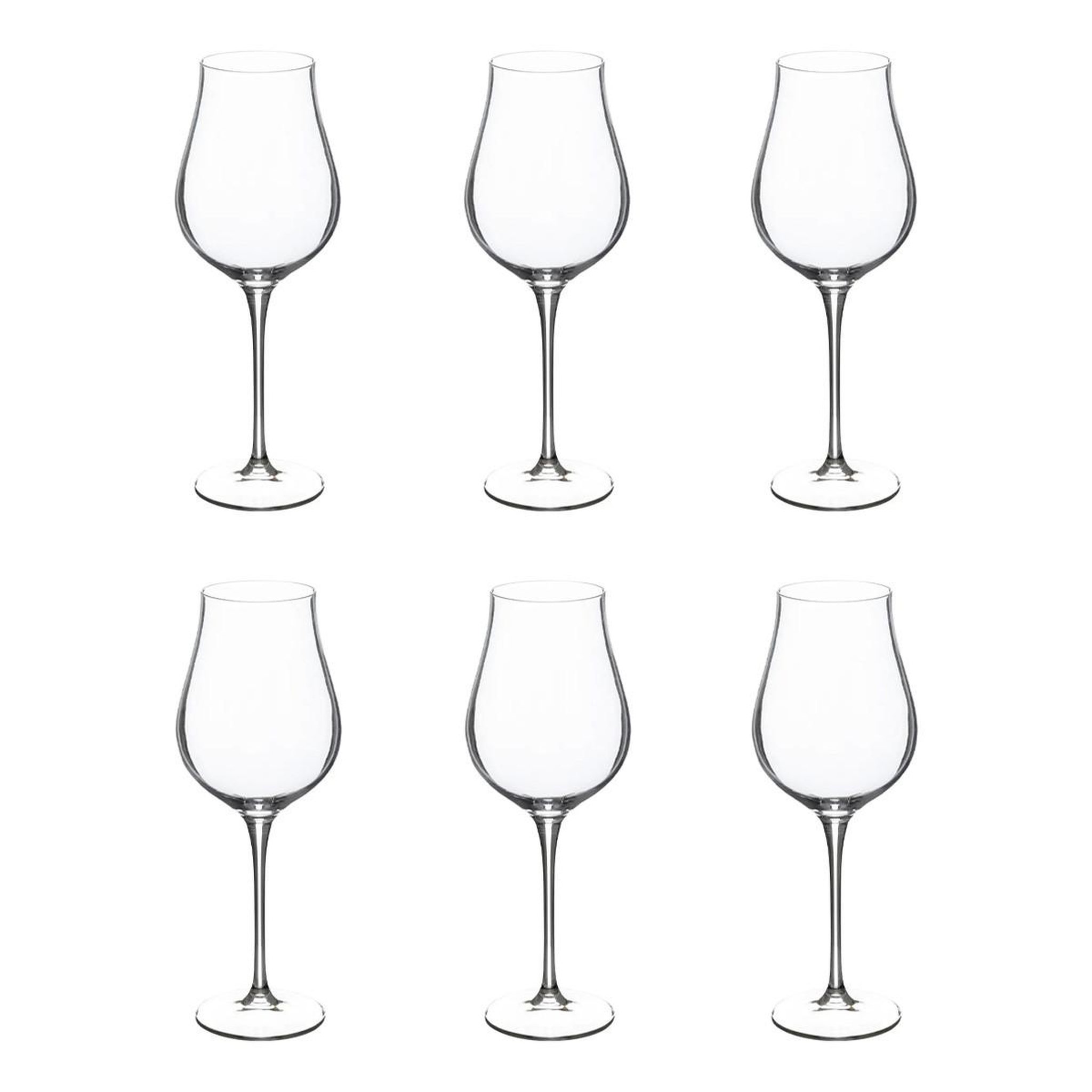 SECRET DE GOURMET Lot de 6 Verres à Vin  Oriane  40cl Transparent