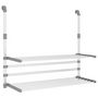 Voir la diapositive 2 : VIDAXL Sechoir a linge pour balcon 89x25x(60-95) cm aluminium