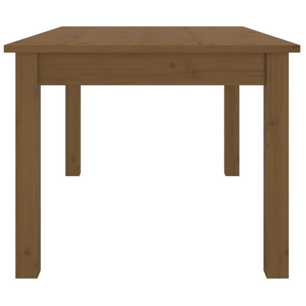 VIDAXL Table basse Marron miel 80x50x40 cm Bois massif de pin