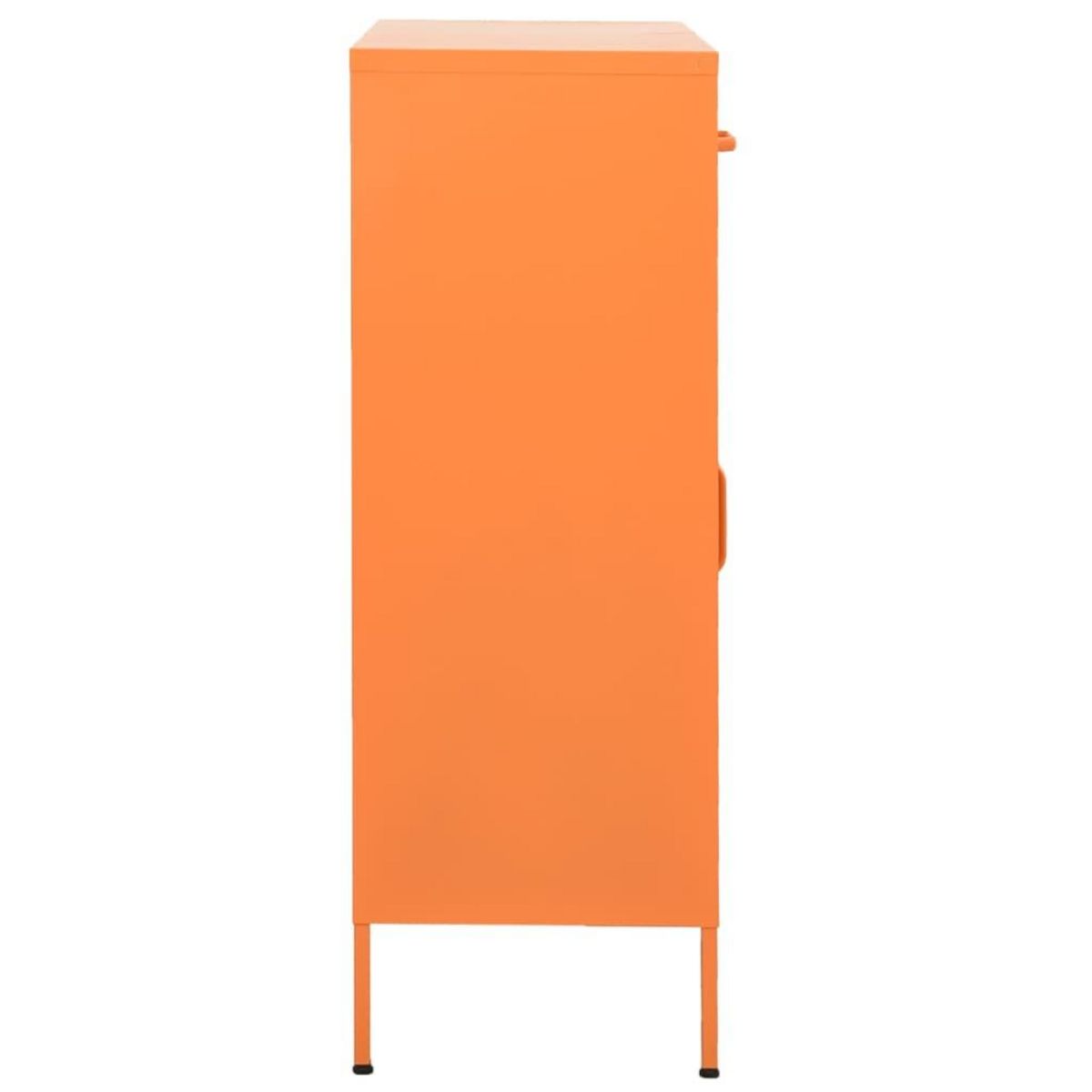 VIDAXL Armoire de rangement Orange 80x35x101,5 cm Acier