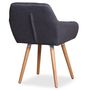 Voir la diapositive 4 : Paris Prix Lot de 2 Fauteuils Scandinaves  Dorcy  82cm Gris Foncé