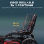 Voir la diapositive 4 : HOMCOM Kart à pédales enfant Go kart Formule 1 Racing aileron avant carter chaine fermé siège réglable avec ceinture rouge