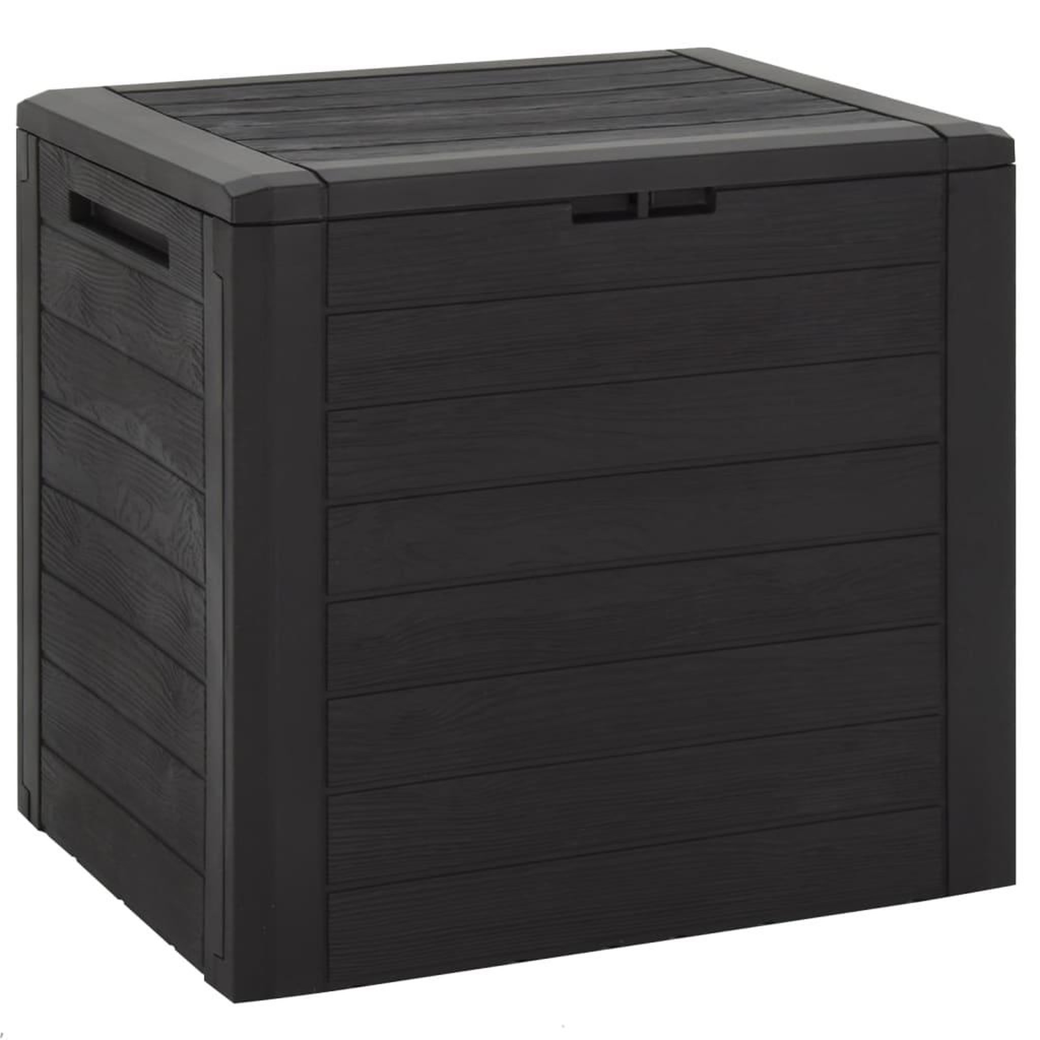VIDAXL Boîte de stockage de jardin Marron 58,5x46x55 cm Polypropylene