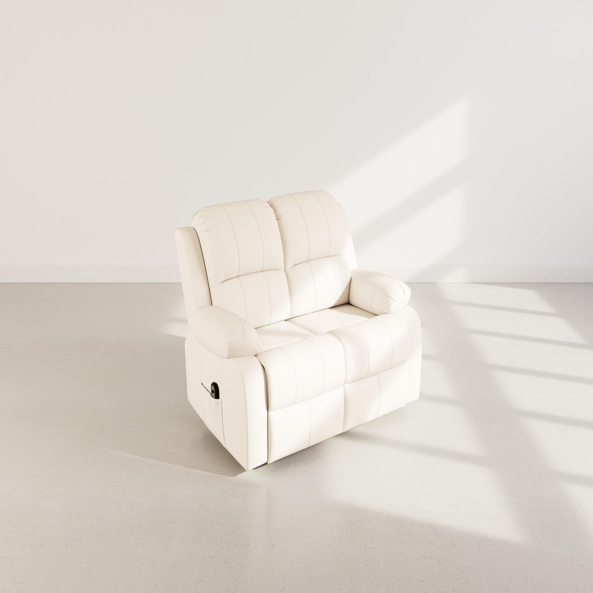 Voir la diapositive 5 : BEST MOBILIER Armand - canapé 2 places relax électrique en simili