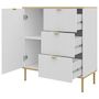 Voir la diapositive 3 : BEST MOBILIER Hope - buffet bas 91 cm - 3 tiroirs et 1 porte