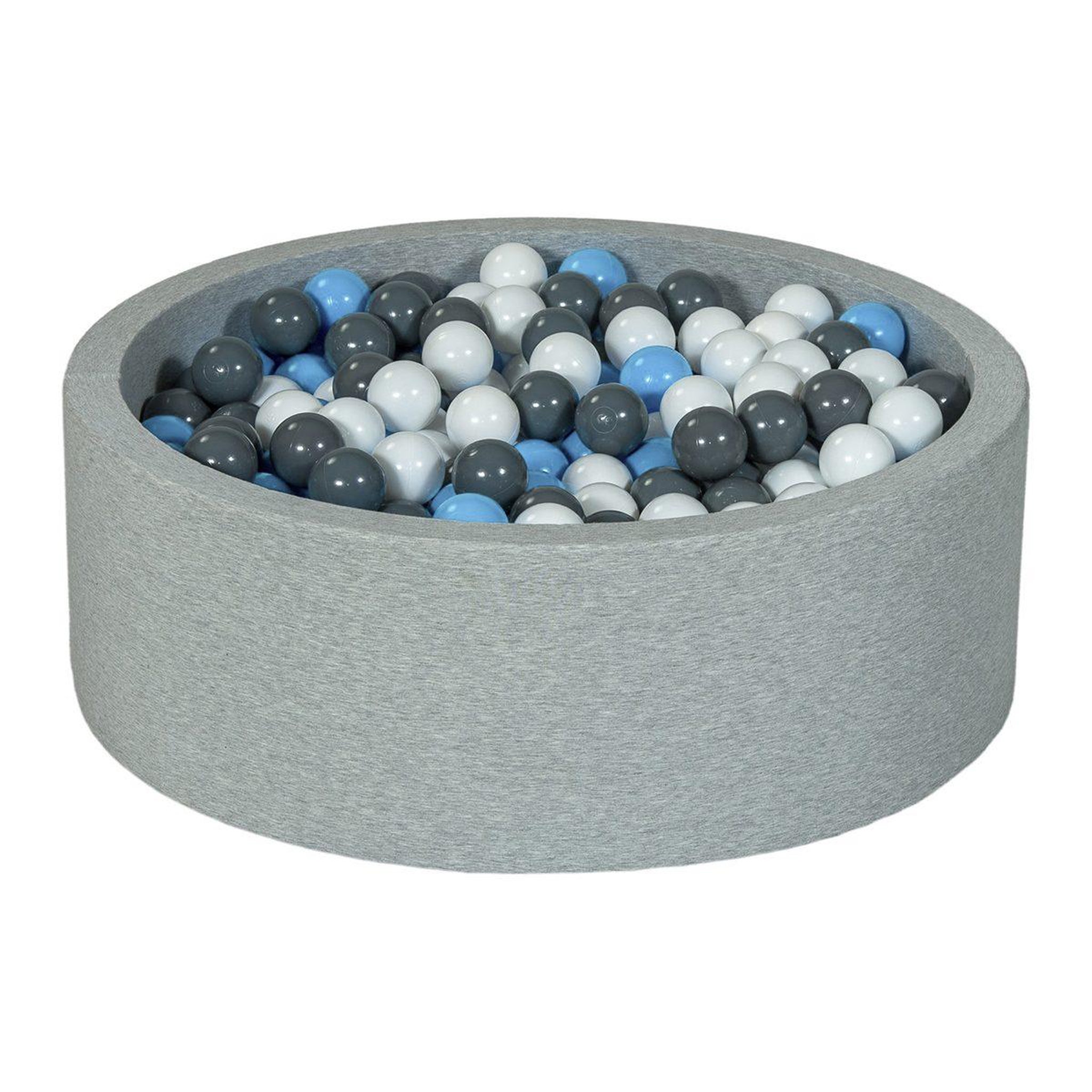 VELINDA Piscine à balles aire de jeu + 450 balles blanc, bleu clair, gris