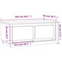 Voir la diapositive 6 : VIDAXL Table basse noir 102x50x44 cm bois d'ingenierie