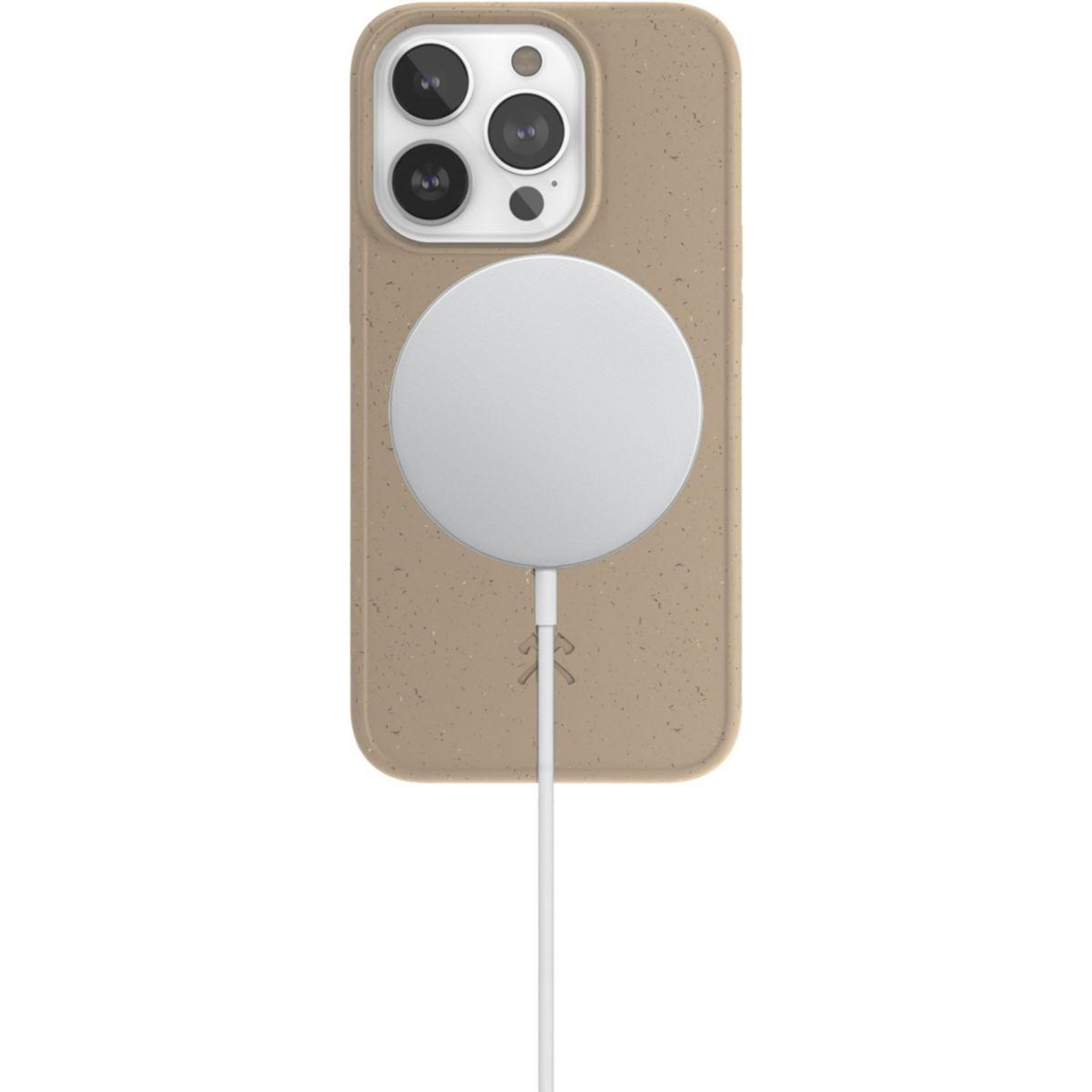 Voir la diapositive 4 : WOODCESSORIES Coque bumper iPhone 14 Pro BioCase Taupe