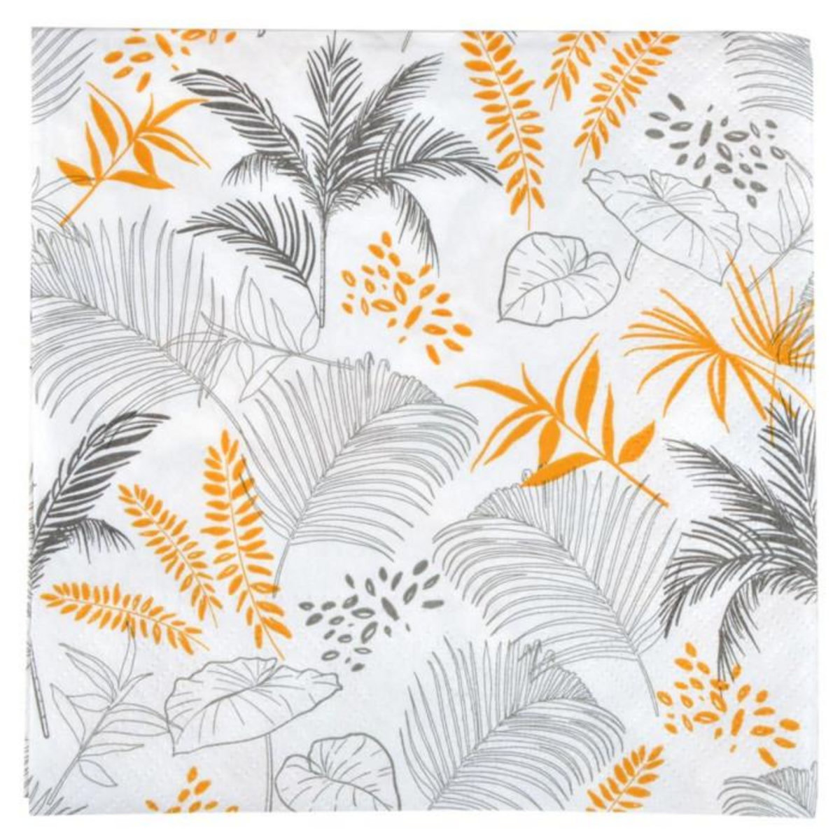 Paris Prix Lot de 20 Serviettes en Papier  Exotic Mood  33x33cm Moutarde