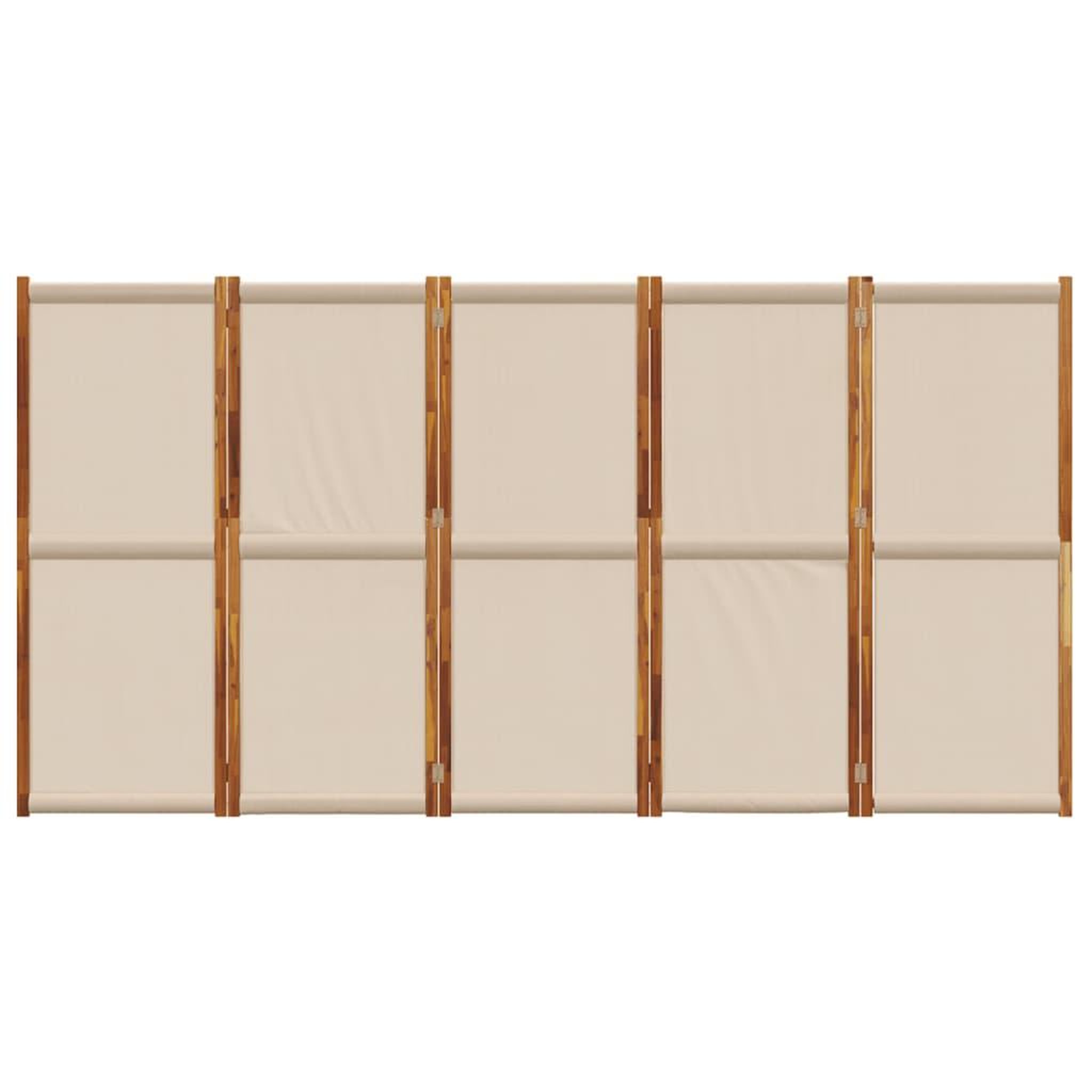 Voir la diapositive 4 : VIDAXL Cloison de separation 5 panneaux taupe 350x180 cm