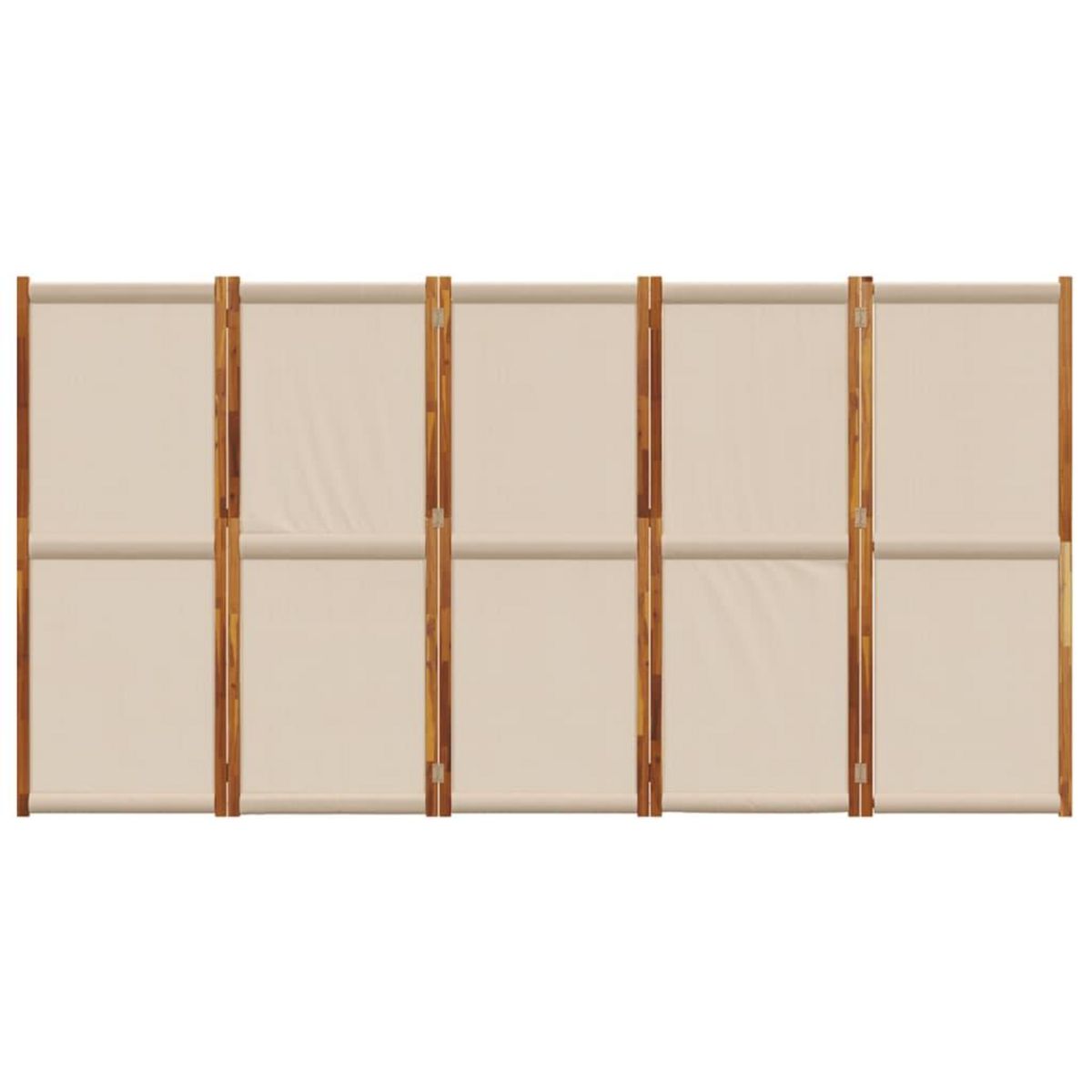 VIDAXL Cloison de separation 5 panneaux taupe 350x180 cm