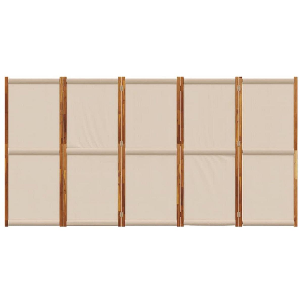 VIDAXL Cloison de separation 5 panneaux taupe 350x180 cm