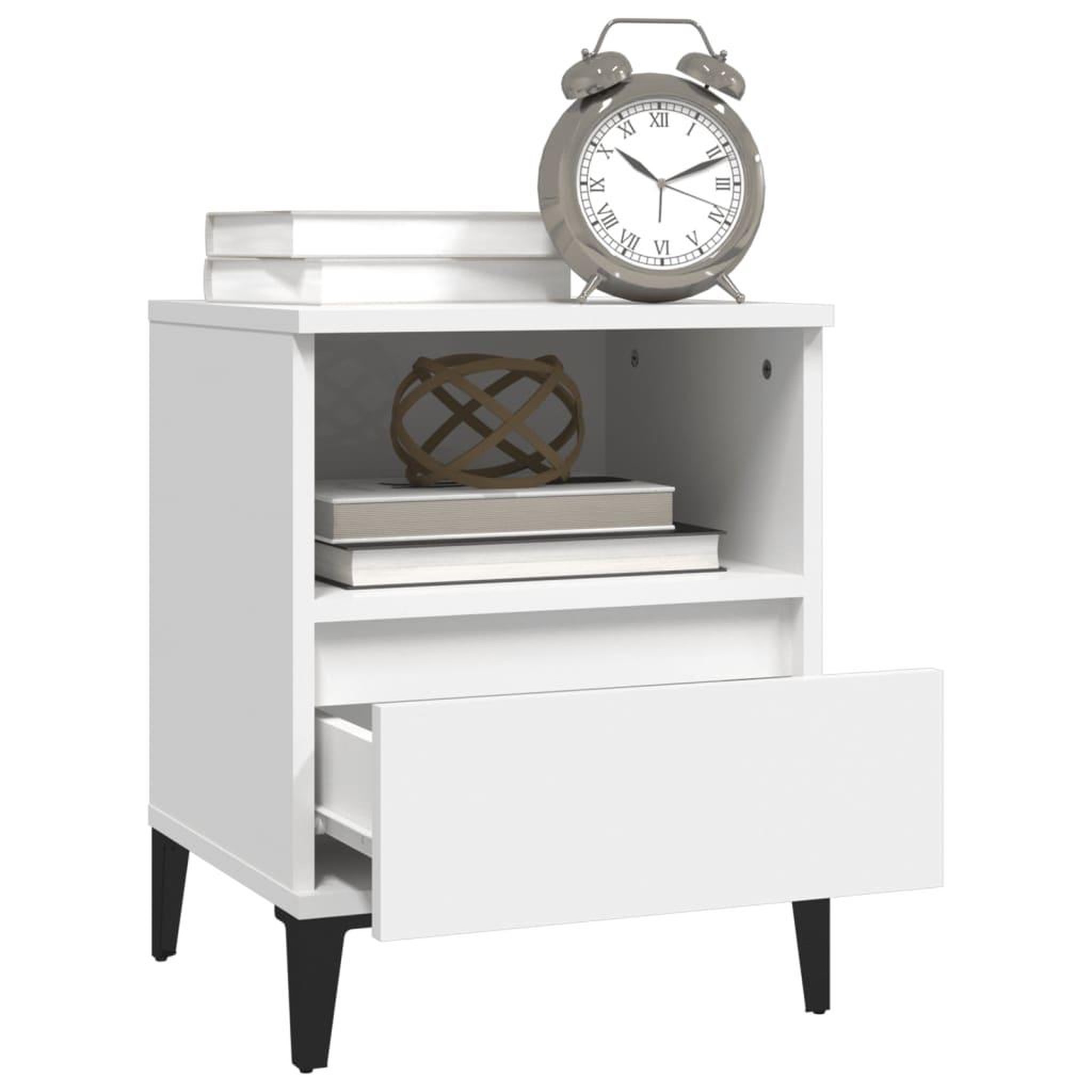 Voir la diapositive 5 : VIDAXL Tables de chevet 2 pcs Blanc 40x35x50 cm