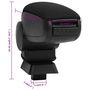 Voir la diapositive 6 : VIDAXL Accoudoir de voiture noir 12x33x(24-42) cm ABS