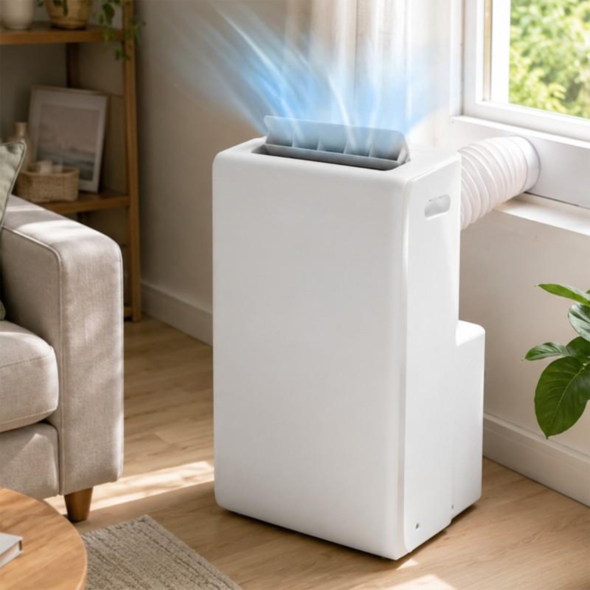 Voir la diapositive 2 : Climatiseur mobile connecté - 12 000 btu - wi-fi - froid et chauffage 3,52 kw