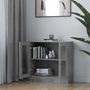 Voir la diapositive 3 : VIDAXL Armoire a vitrine Gris beton 82,5x30,5x80 cm Bois d'ingenierie
