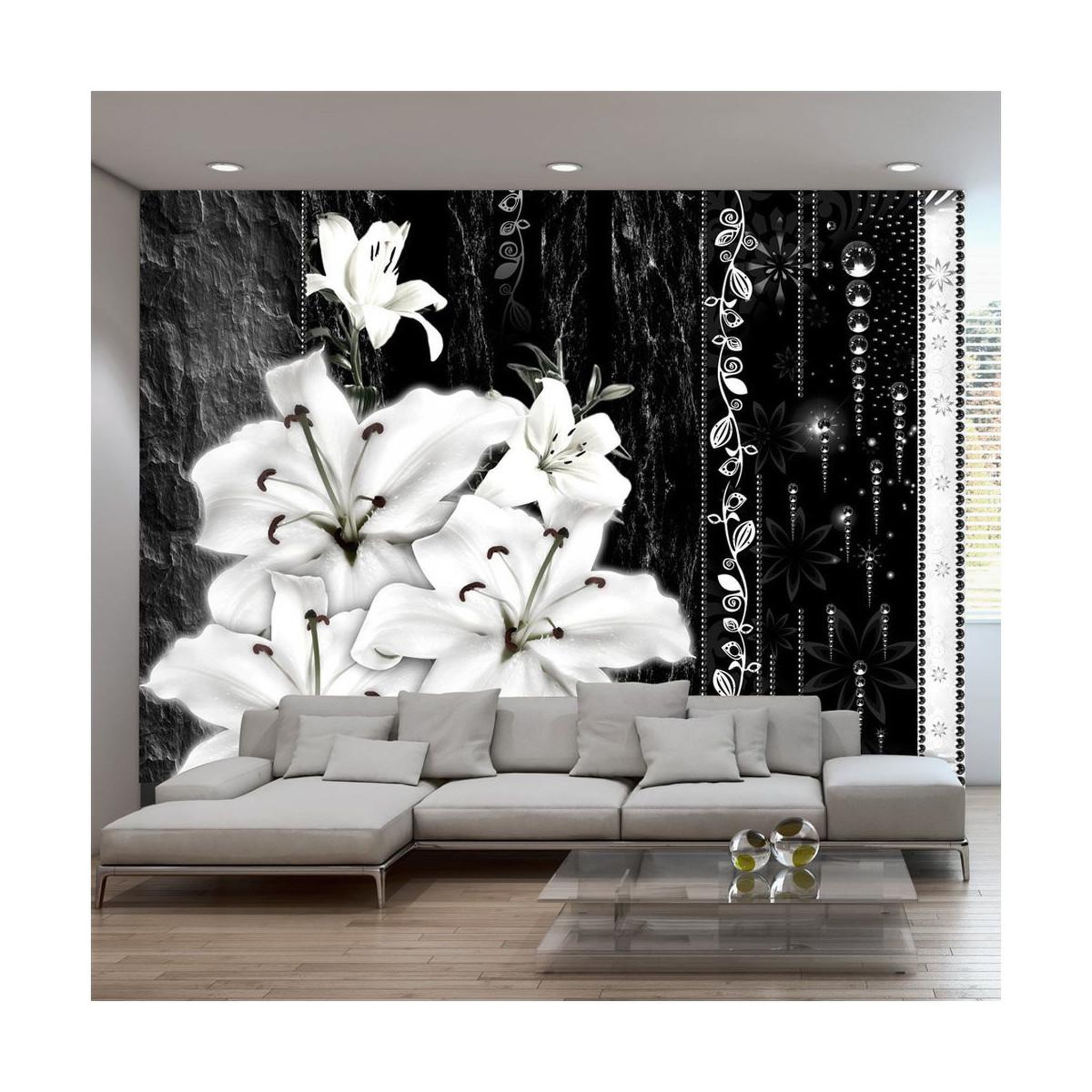 Paris Prix Papier peint  crying lilies. Coloris disponibles : Multicolore