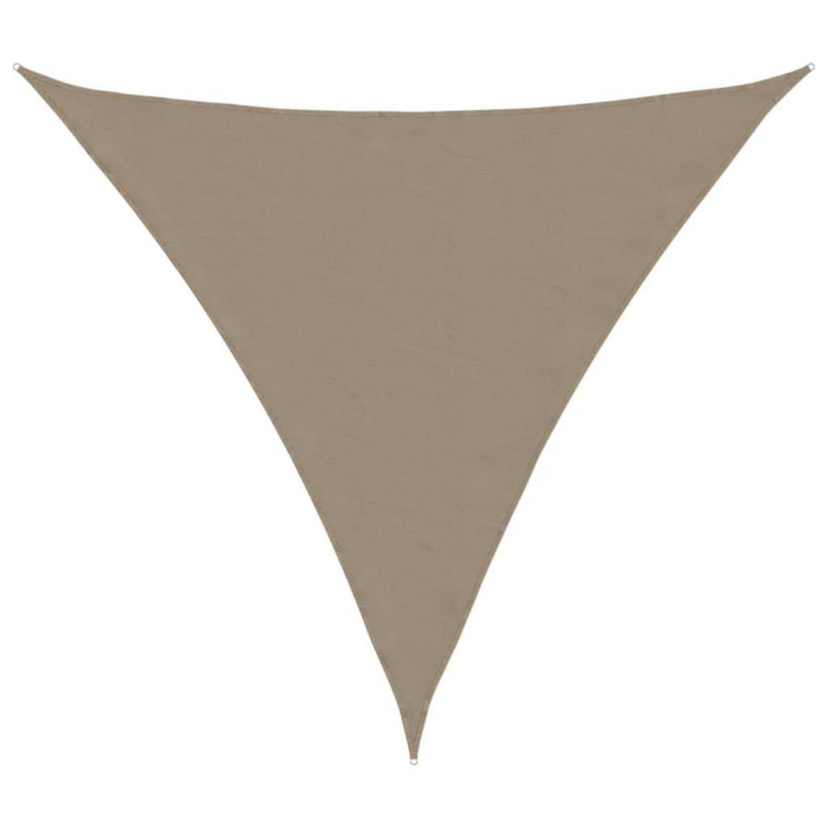 VIDAXL Voile de parasol tissu oxford triangulaire 4x4x4 m taupe
