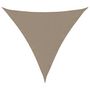 Voir la diapositive 2 : VIDAXL Voile de parasol tissu oxford triangulaire 4x4x4 m taupe
